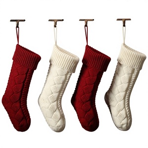 Calcetín Navideño Tejido Personalizado SOLPOP con Logotipo, Decoración Navideña para el Hogar, Adorno de Santa Claus, Calcetines Colgantes de Navidad - Product Image 2