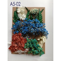 Fleurs séchées, véritable bijou pendentif en résine époxy, fabrication d'art DIY, 1 sac