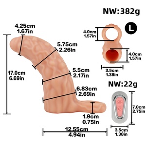 CITYFUN Funda Vibradora para Pene con Vibrador Incorporado, Condón de Silicona para Retrasar la Eyaculación, Anillo Vibrador para Pene, Juguetes Sexuales para Parejas - Product Image 2