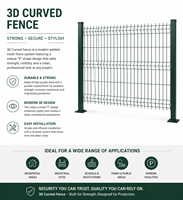 Clôture en grillage métallique 3D courbé, revêtu de PVC vert, décorative, pour aménagement paysager, jardin, villa, panneaux de séparation, conforme aux normes européennes