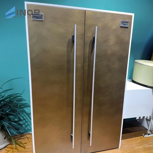 Nouvelle porte d'entrée cintrée en bois Style américain en aluminium demi-rond maisons en bois extérieur avant sécurité en gros - Product Image 4