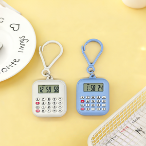 Calculadora Portátil, Reloj para Estudiantes, Calculadora Electrónica Colgante, Reloj con Fecha y Hora, Calculadora Digital con Llavero - Product Image 2