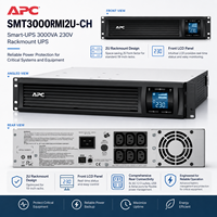 UPS Schneider SMT3000RMI2U-CH 3000VA/2700W Rak-mount, Online Interaktif Gelombang Sinus Murni dengan AVR untuk Pusat Data & Rak Server