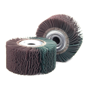 Roue à lamelles abrasive P400 de 150*75mm pour le polissage du bois et du métal - Product Image 1