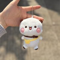 Porte-clés en peluche 12 cm One Two Bubu, super doux, rembourrage en coton PP, jouets pour enfants, pendentifs de sacs mignons de dessin animé, cadeaux