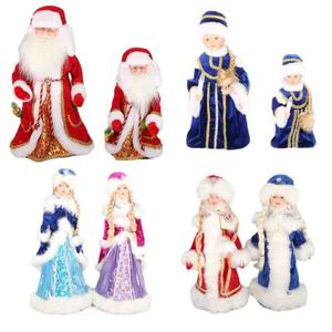 Rus elektrikli bebek oyuncak kar kızlık noel süsleri noel baba oyuncaklar şarkı müzikal kar kızlık noel süslemeleri