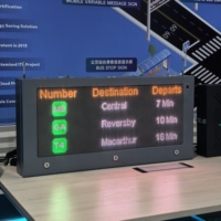 Panneau d'affichage LED SMD extérieur pour gare de métro, arrêt de bus, 940x450mm, guide des passagers, indication de la voie, affichage économe en énergie