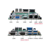 Carte mère industrielle OEM, carte CPU, mini PC embarqué SBC, Intel Core I7 4500U, double LAN, 4G LTE SIM pour affichage numérique