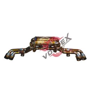 Collecteur de tuyau d'échappement en acier inoxydable T304 à haut débit Vortex - 1,5 mm d'épaisseur, finition bleu brûlé poli pour Ferrari F430 - Product Image 6