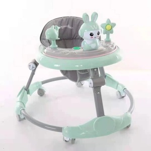 全新设计高品质旋转轮学步车圆形可调节三合一多功能音乐婴儿学步车 - Product Image 3