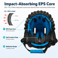 Nouveau casque de vélo pour enfants Dinosaure, design cool de dessin animé, réglable, pour trottinette et skateboard, équipement de protection pour tout-petits
