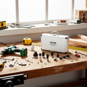 Kit de forets diamantés Vevor 6 8 10 20 25 28 32 35 45 50 65 mm avec tige 5/8-11 pour la découpe de trous, avec mallette de rangement - Product Image 2