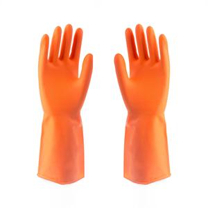 <span class=keywords><strong>Gant</strong></span> en caoutchouc Orange de cuisine floqué - Product Image 2