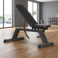 Banc de musculation stable et antidérapant, réglable, large, en acier robuste, inclinable, déclinable, plat, pour la musculation à domicile, la salle de sport, l'entraînement de force