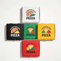 Boîte à pizza personnalisée de haute qualité, boîte à pizza en carton ondulé durable, boîtes à pizza pour emporter et pour restaurants, vente en gros