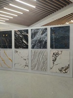 Panneau mural en PVC mince de 3 mm, effet marbre moderne, revêtement UV, imperméable, pour villa, hall d'entrée, salle de sport et décoration intérieure