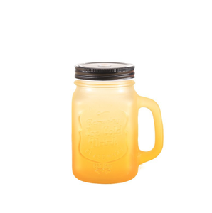 14 oz tùy chỉnh Glass Mason Jar với xử lý và rơm - Product Image 4