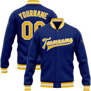 เสื้อแจ็คเก็ตวาร์ซิตี้แบบปรับแต่งได้สำหรับผู้ชายและเยาวชน เสื้อเบสบอลแบบสั่งทำพร้อมชื่อ หมายเลข โลโก้ ซิปปิด ขนาด XS - Product Image 2