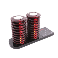 Système de commande de table sans fil rouge pour restaurant, pagers, buzzers, bippeur pour invités, pour palais gastronomique, salon de thé, voiture de restauration