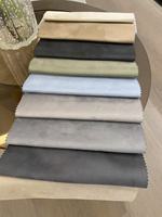 Tissu technique en velours imitation daim doux au toucher, couleur personnalisée, durable, anti-plis, résistant aux taches pour meubles de maison et canapés