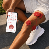 Stimulateur musculaire sans fil TENS EMS Combo, masseur, contrôle par application, 26 modes, thérapie par impulsions, douleurs au dos et au cou