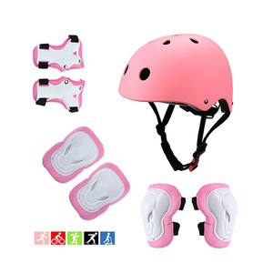 Equipo de Protección al por Mayor para Niños, <span class=keywords><strong>Casco</strong></span> de Protección para Patinaje y Ciclismo, Juego de Protectores de Rodilla, Codo y Muñeca para Niños y Bebés, Patinaje y Ciclismo - Product Image 2