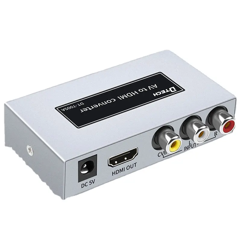 HDMI to 3RCA Converter AV CVBS RCA Composite Video to HDMI Converter Adapter 3.5mm Audio 720P/1080P HD Video Converter