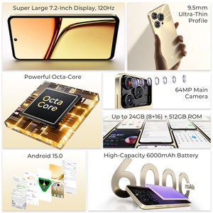 <span class=keywords><strong>OUKITEL</strong></span> C69 สมาร์ทโฟน หน้าจอความละเอียดสูง 7.2 นิ้ว 120Hz หน่วยความจำ 24(8+16)GB+512GB กล้องหลัก 64MP ระบบปฏิบัติการ Android 15 - Product Image 2