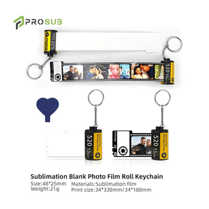 <span class=keywords><strong>Porte</strong></span>-clés en plastique PET vierge pour sublimation Prosub, film souvenir double face, rouleau de film <span class=keywords><strong>photo</strong></span> personnalisé, cadeaux souvenirs - Product Image 2