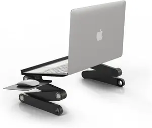 Распродажа, складной столик для ноутбука, столик для ноутбука, алюминиевый складной столик для ноутбука с usb