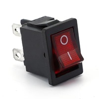 Interrupteur à bascule KCD1 tout cuivre à deux broches de type bateau 15*21 pour balance électronique, fonction marche-arrêt, IP11/IP12, certifié CQC CE, en laiton avec LED
