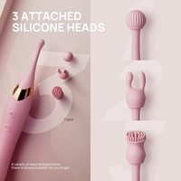 Delove Clitoris Masturbatie Vibrator Massager Tweekoppige Multi-Frequentie Vibratie Pen Seksspeeltjes Voor Vrouwen