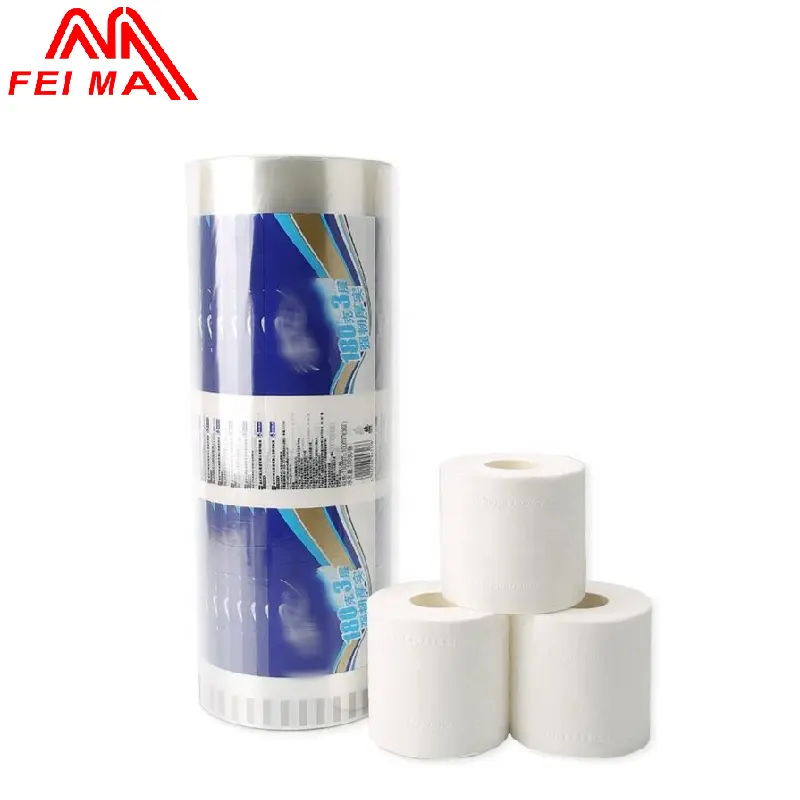 High Quality Blow Molding Colorful Packaging Plastic Laminated Material Printed Film Roll PE Film Printing for Toilet Paper