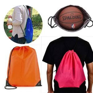 Sac à dos en nylon imperméable personnalisé avec logo, petit sac à cordon en polyester pour la salle de sport, les événements sportifs - Product Image 3