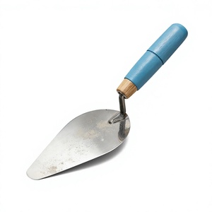 Truelle à plâtrer en acier inoxydable pointue avec manche ergonomique en plastique, lame plate, truelle de maçonnerie pour ciment, mortier, béton - Product Image 1