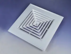 Thông gió nhựa vuông Trần lưới tản nhiệt cho HVAC hệ thống ABS Vòng Trần khuếch tán - Product Image 5