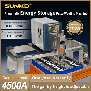 เครื่องเชื่อมแบตเตอรี่แบบจุด SUNKKO A330H ใช้พลังงานลม รุ่นใหม่ สำหรับแบตเตอรี่ลิเธียมไอออน ฟอสเฟต เหล็ก 18650 21700 32650 กำลังไฟ 42KW - Product Image 4
