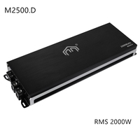 Amplificateur de puissance audio pour voiture classe D, RMS 2500Wrms, impédance 1 ohm, amplificateur mono avec crossovers