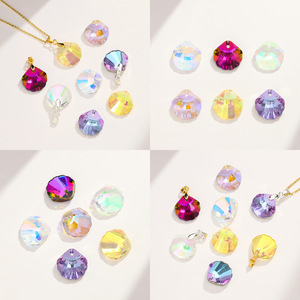 Perles en verre cristal en forme de coquille Saint-Jacques de NANTONG pour la création de bijoux, accessoires DIY 250104 - Product Image 4