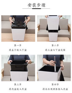 प्रचार शादी की सजावट मॉड्यूलर बागान बक्से स्टैंड उद्यान थोक स्वयं पानी फूल बर्तन लंबा बड़े फूल फूलदान - Product Image 5