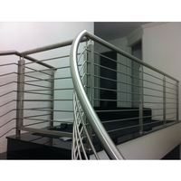 Rails escaliers avec balustrade en acier inoxydable barre de garde-corps