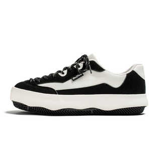 Chaussures de skate basses <span class=keywords><strong>HTA</strong></span>-35 à triple vulcanisation, style 'bread shoes' pour étudiants, tige en PU, semelle extérieure en <span class=keywords><strong>PVC</strong></span>, à lacets, toutes saisons - Product Image 1