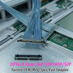 Hoogwaardige DF56 26/30/40/50-pins 0,3 mm pitch LVDS coaxiale kabel op maat gemaakte lengte EDP display verbindingskabel - Product Image 1