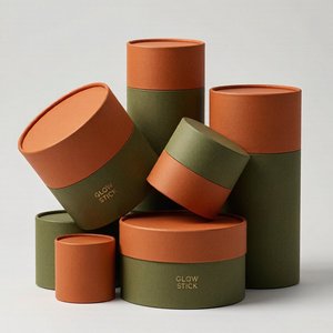 Eco Friendly Custom Paper Tube Packaging Recyclable Cardboard Cylinder <b>Box</b> for Cosmetics Gifts and Candles - Product Image 6