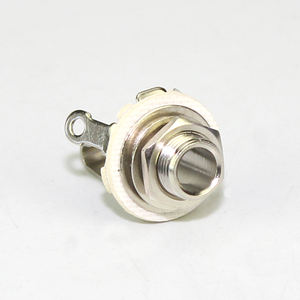 Mono kadın 6.35mm 1/4 inç Jack TS soket paneli dağı somun ve yıkayıcı ile nikel kaplama gitar Jack - Product Image 3