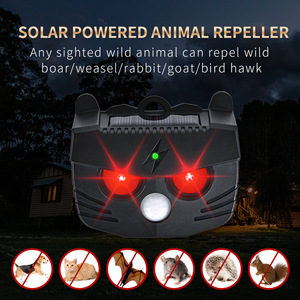 Répulsif Solaire <span class=keywords><strong>Nocturne</strong></span> pour Animaux avec Lumière Clignotante, Extérieur, Haute Étanchéité, pour Éloigner Oiseaux, Chats, Chiens, Singes - Product Image 6
