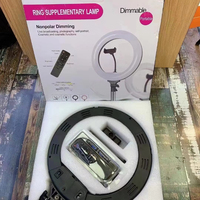 Lampu Ring Selfie Mini M320 13 inci, pencahayaan fotografi 32 cm Remote Control untuk fotografi ponsel