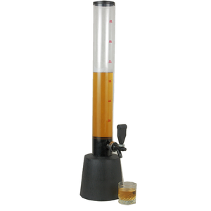 Distributeur de boissons en plastique de qualité alimentaire, populaire, pour buffet, avec tube à glace, tour à <span class=keywords><strong>bière</strong></span> personnalisée de 3L pour Oettinger <span class=keywords><strong>Paulaner</strong></span> - Product Image 1