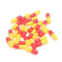 Capsules de gélules vides de taille 0 personnalisées à prix d'usine avec impression de logo sur mesure, qualité pharmaceutique supérieure, gélatine de qualité médicale