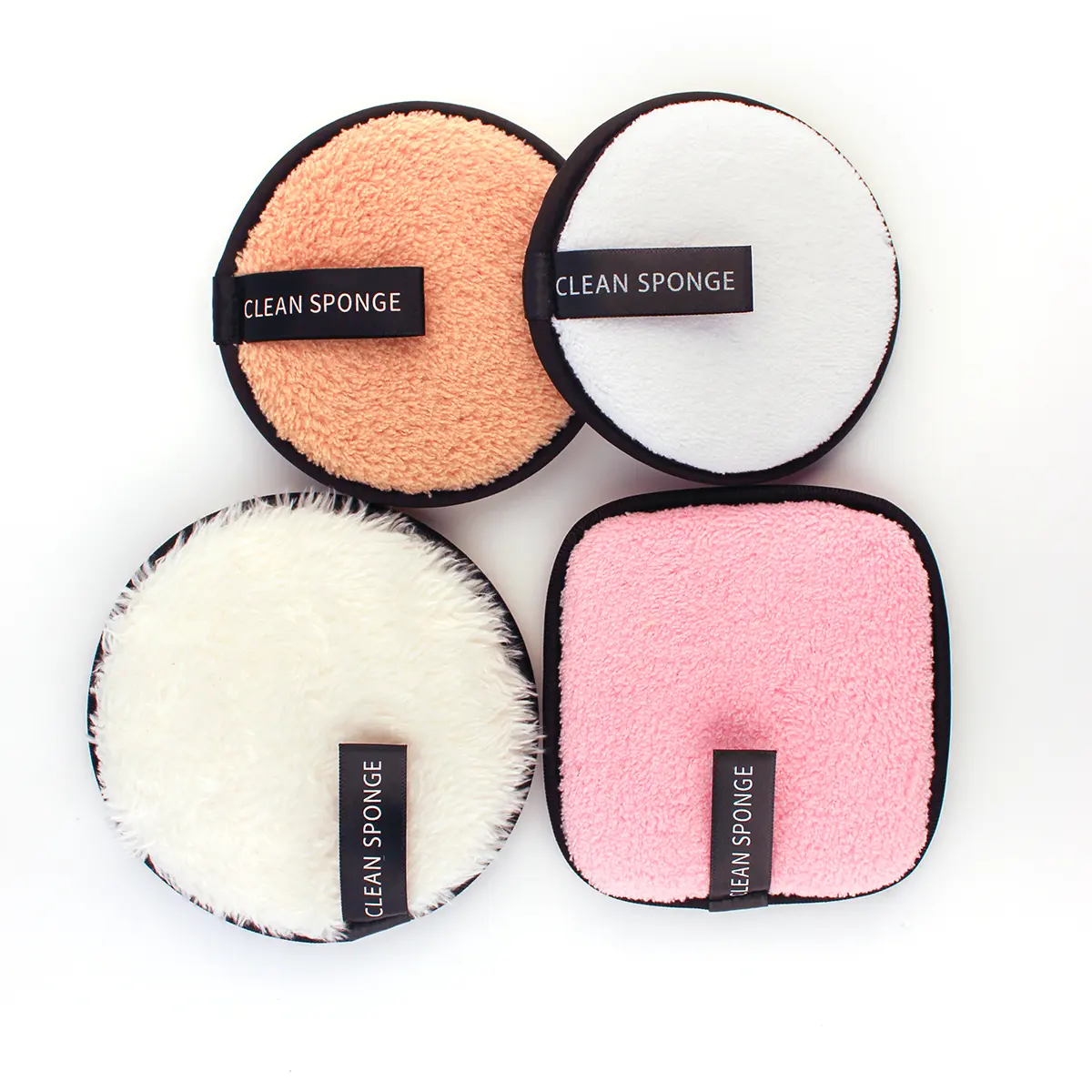 Microfiber Large Velvet Puff Reusable Makeup Remover Cosmetic Facial Cleansing Pads Puff Clean Sponges Pad